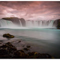 Waterfall Godafoss in Iceland