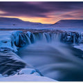 Wintry waterfall