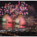 Art Prints of Lake Biwa fireworks