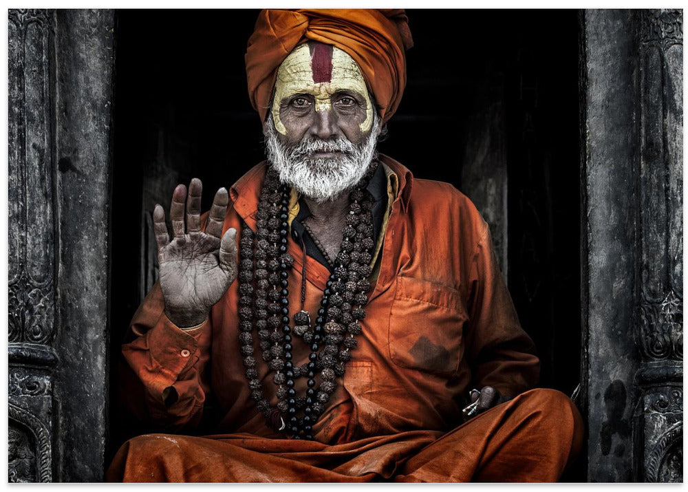At the pashupatinath temple - Kathmandu