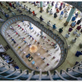 Thousands pray in one of worlds largest mosques