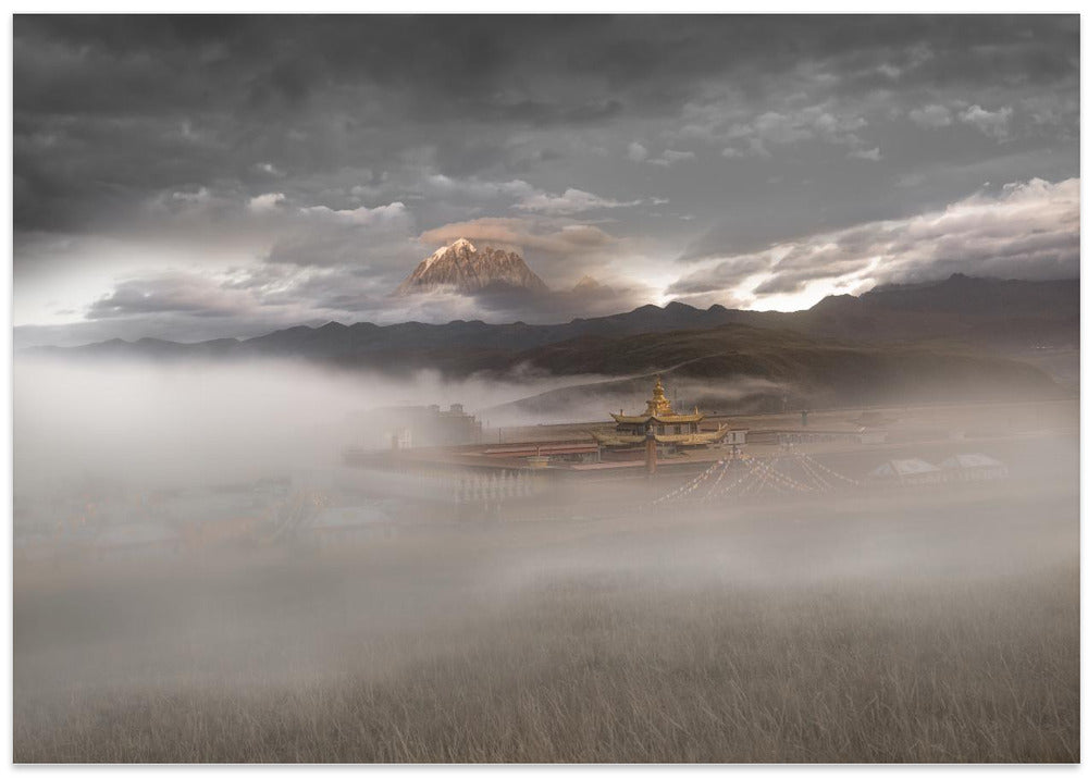 Muya pagoda and Yala snow mountain