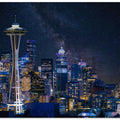 Art Prints of Night at Seattle