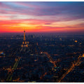 Art Prints of Paris Sunset from Montparnasse