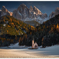 Autumn and Winter in Dolomites