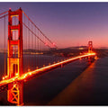 Rosy Night of Golden Gate
