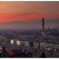 Art Prints of Florencia Sunset skyline