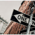 Art Prints of Manhattan Bridge One Way