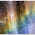 A rainbow in a waterfall