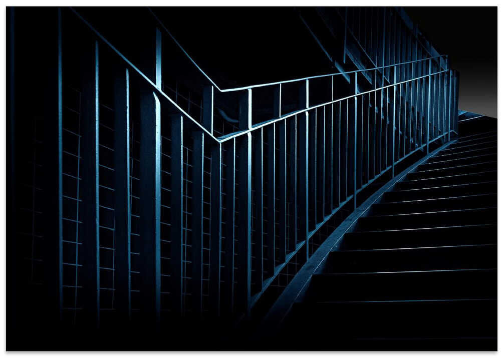 Blue Steel Stairs