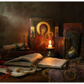 Still life with icon