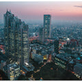 Art Prints of Tokyo at dusk