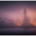 The predawn lighthouse...