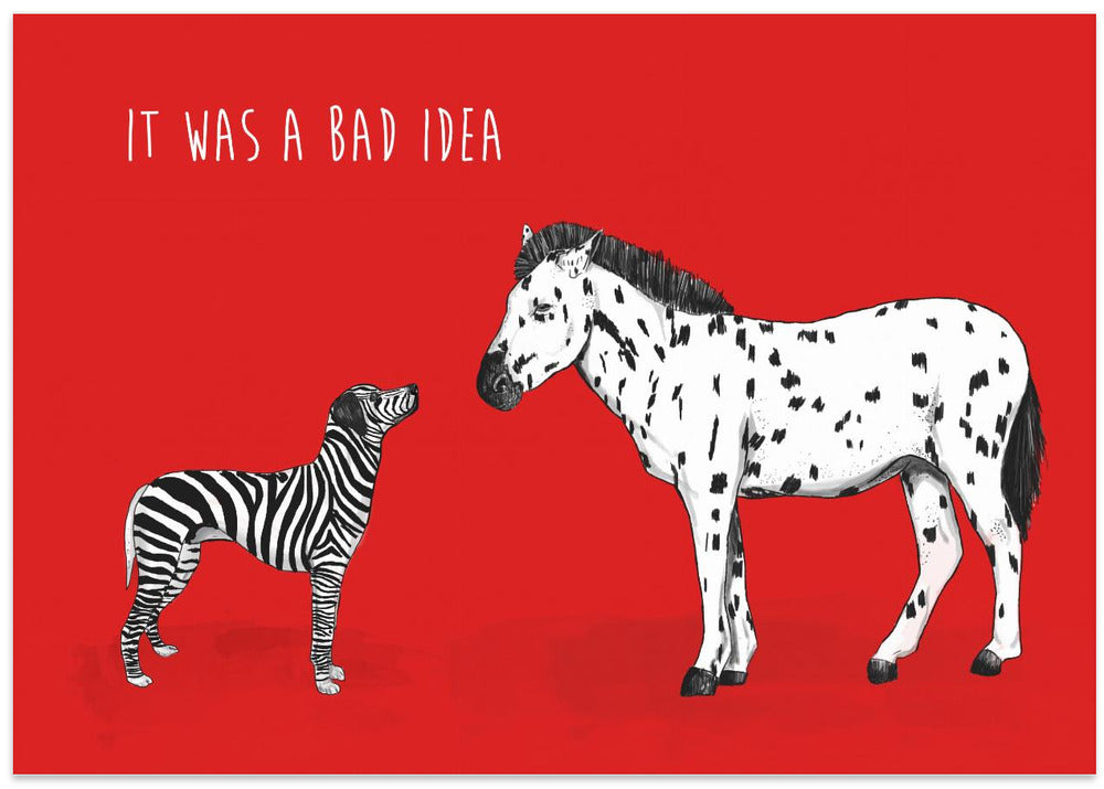 Canvas Art Print Bad idea