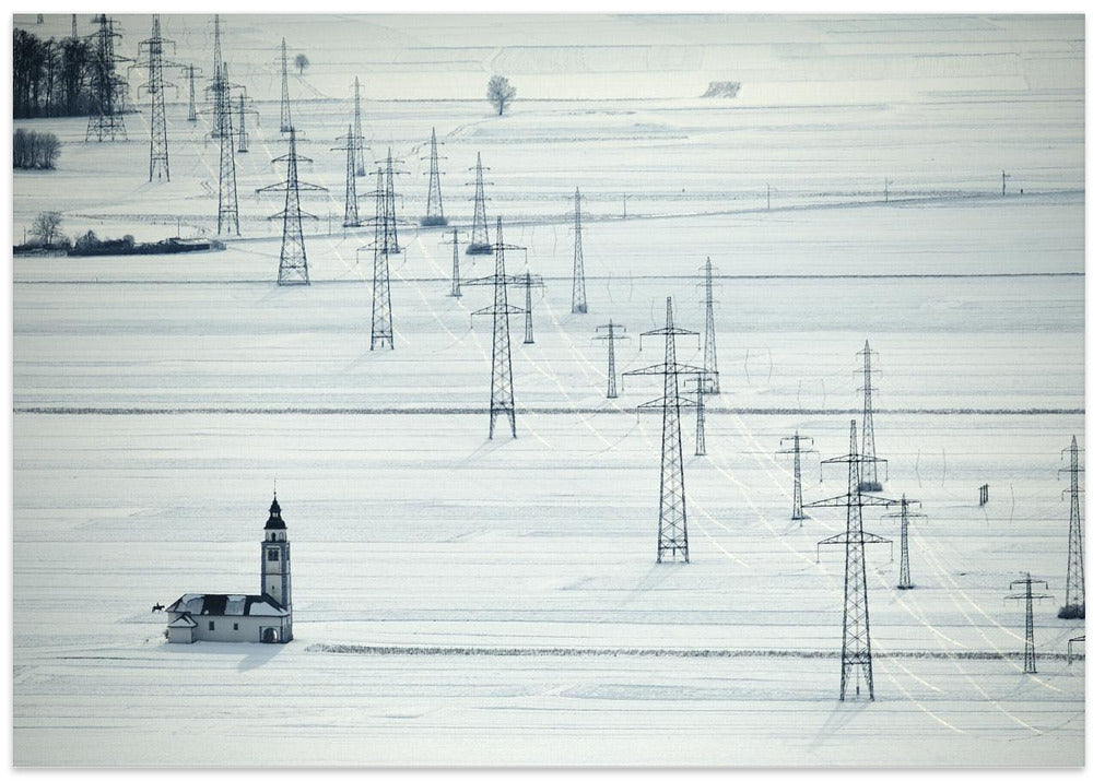 Sorsko field in winter time
