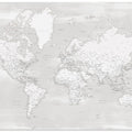 Detailed world map with cities, Maeli neutral