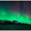Ekenäs castle, Sweden under the northern lights.