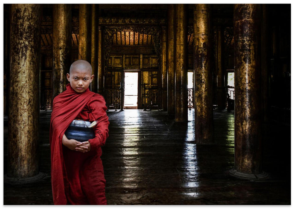 Young burmese monk