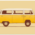 Art Prints of Yellow Van