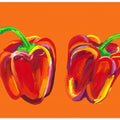 Peppers On Orange