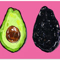 Avocado On Pink