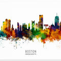 Art Prints of Boston Massachusetts Skyline