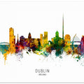 Art Prints of Dublin Ireland Skyline