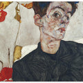 Egon Schiele's Self Portrait With Physalis 1912