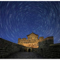Star trails on the Great Wall