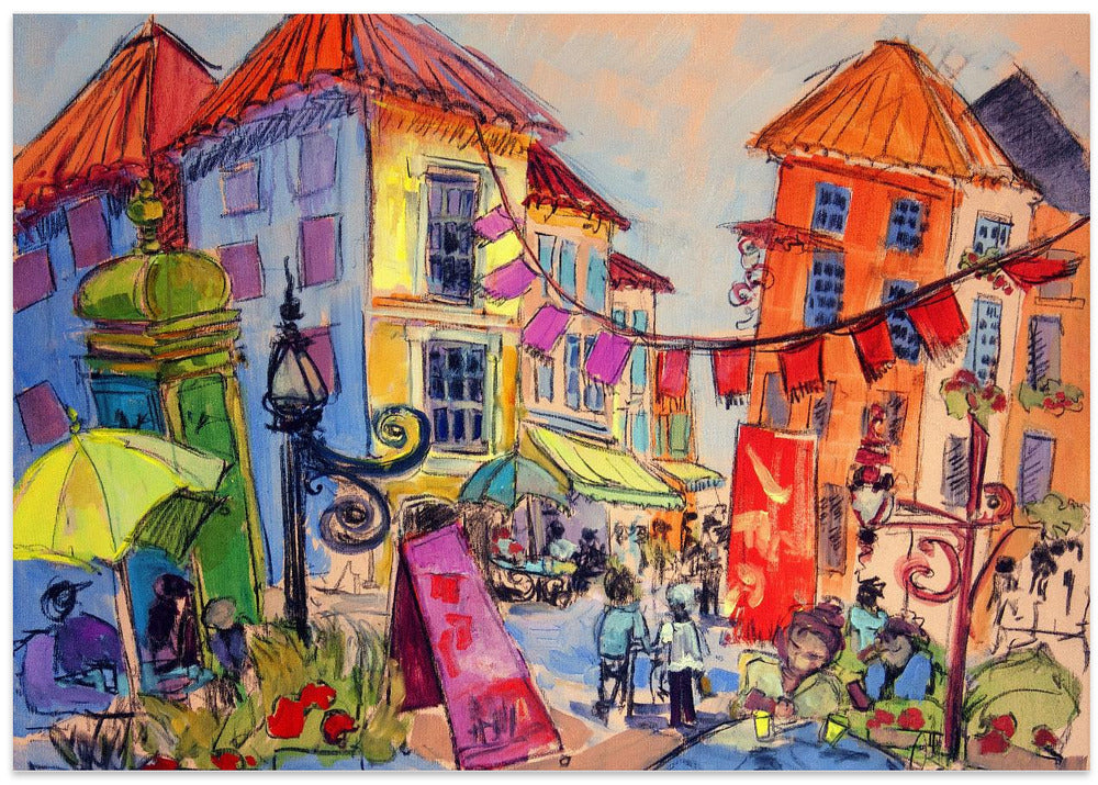 Vibrant Street Scene