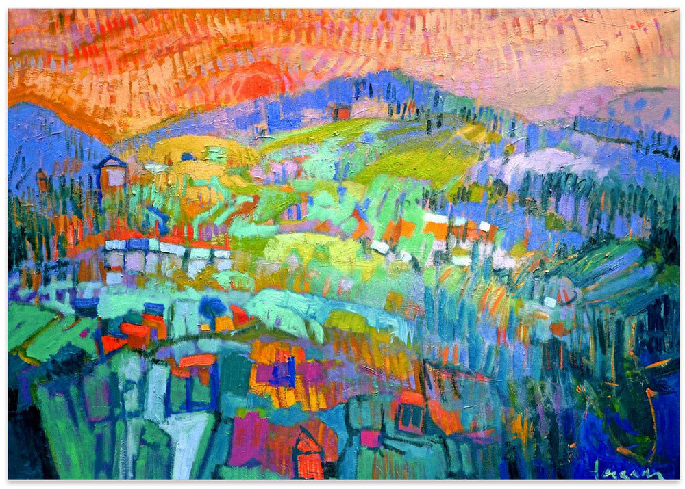 Vibrant Hillside Dreams