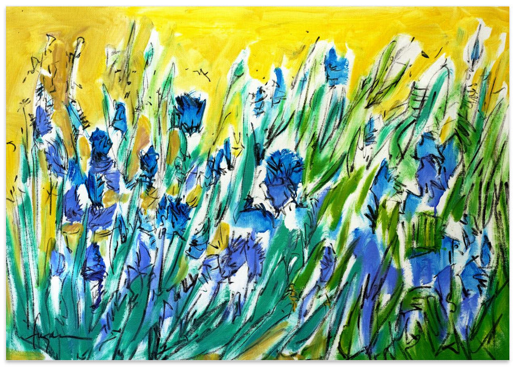 Burst of Blue Blooms