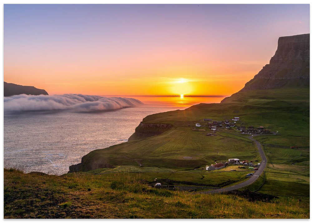 Chasing Sunset at Gasadalur