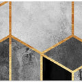 Charcoal Hexagons
