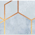 Soft Blue Hexagons
