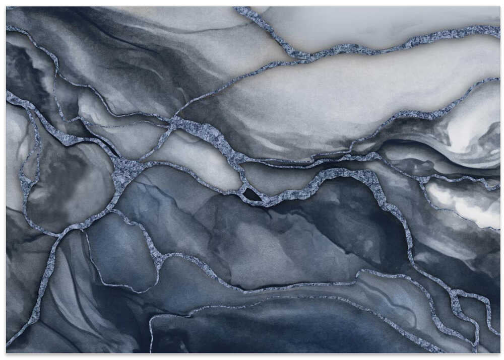 Marble Elegance Navy Blue