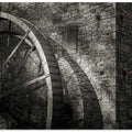 Waterwheel and Wall, Light and Shadow