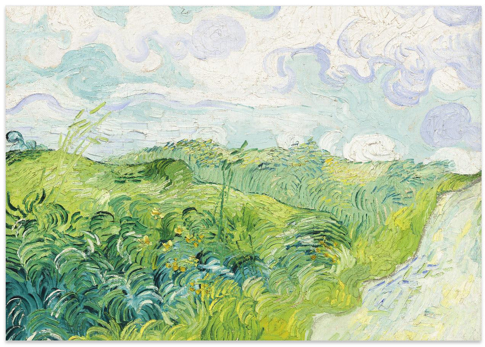 Green Wheat Fields, Auvers (1890) By Vincent Van Gogh