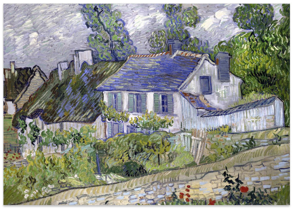 Vincent Van Gogh's Houses At Auvers (1890) Famous