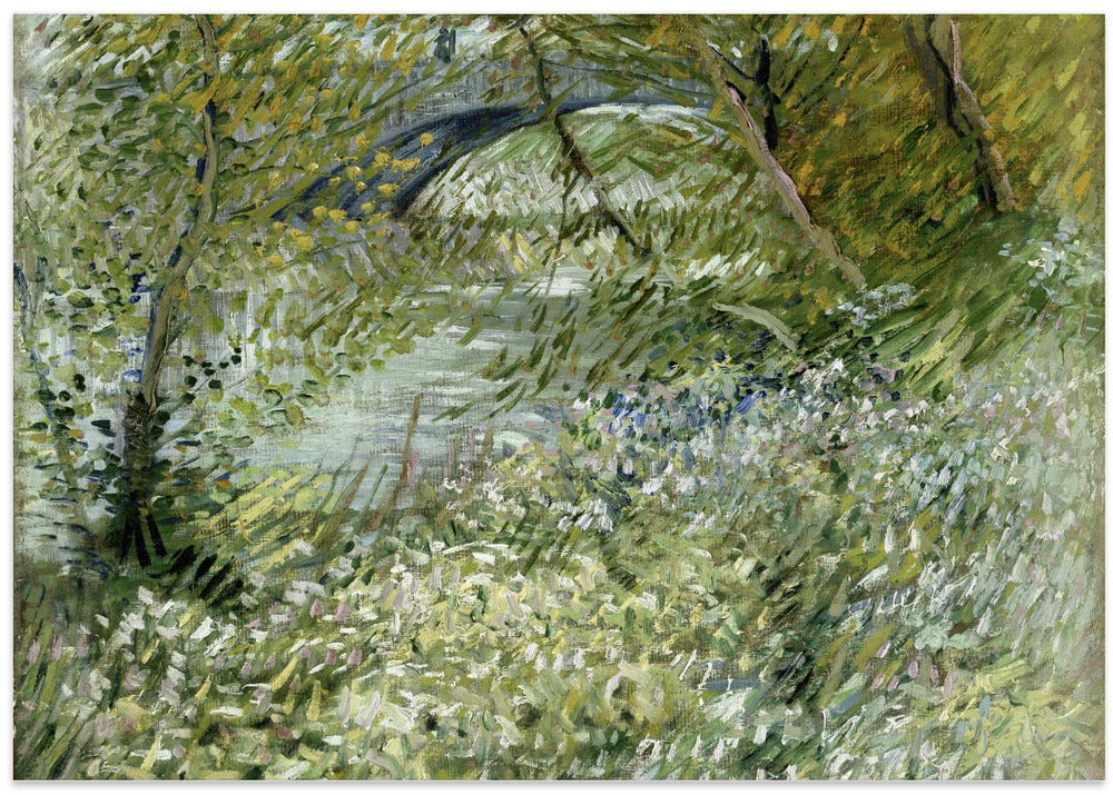 Vincent Van Gogh's River Bank In Springtime (1887)
