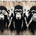 Art Prints of Three Wize Monkeys