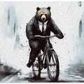 Bear on bike