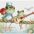 Art Prints of Frogs on a rope