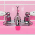 Art Prints of Retro Pink Sink Faucet
