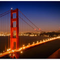 Evening Cityscape of Golden Gate Bridge