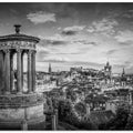 Art Prints of Edinburgh evening mood - Monochrome