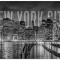 Art Prints of NEW YORK CITY Skyline Monochrome