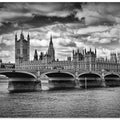 Art Prints of LONDON Houses of Parliament & Westminster Bridge