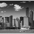 Art Prints of CHICAGO Monochrome Skyline
