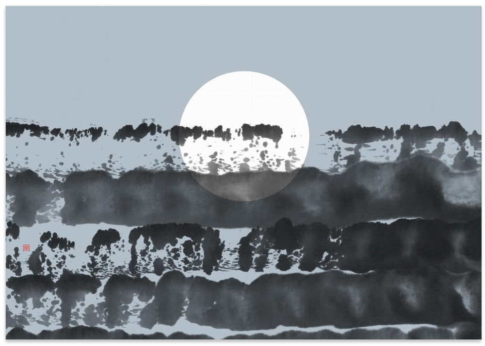 Art Prints of Hidden Moon N°5 | Behind the Horizon